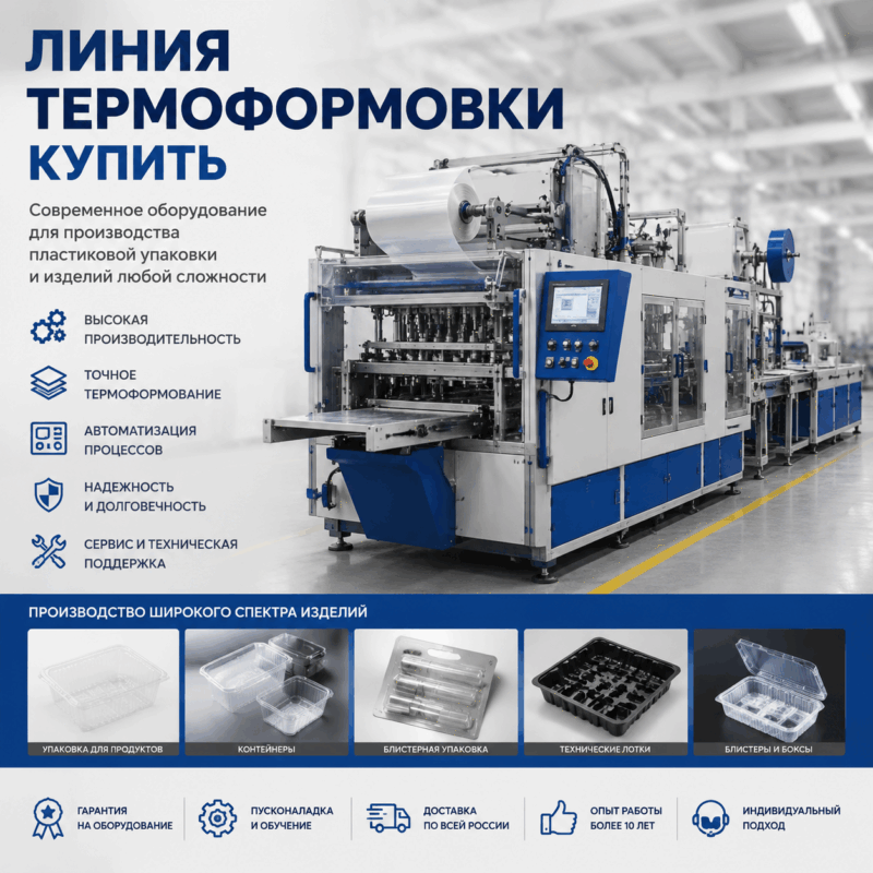 Линия термоформовки: как выбрать и где купить?